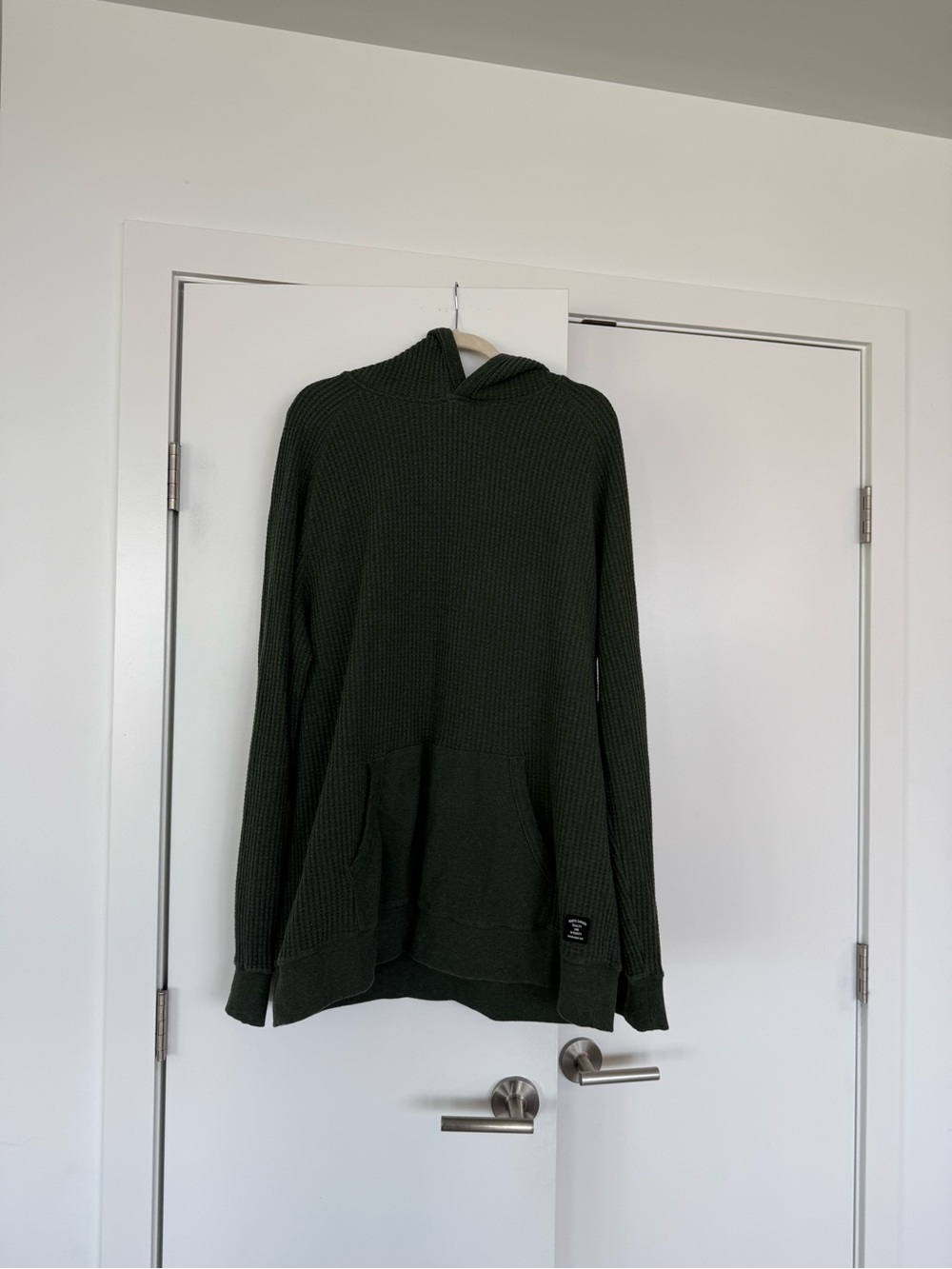 Roots Dark Green Knit Hoodie Sweater